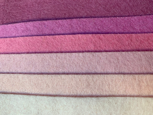 seven shades of pure wool felt